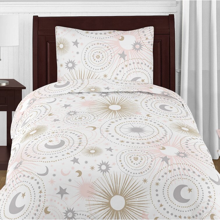 Sweet Jojo Designs Celestial White/Grey Microfiber Modern